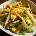 炭火焼肉 ふちおか - サラダ　自家製ドレッシング