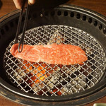 炭火焼肉 ふちおか - 片面3秒