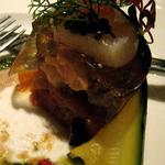 レスポワール・ドゥ・カフェ - 前菜はこんな多層構造