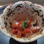 お料理 佐藤 - 天然車海老(藍島産)とトマト