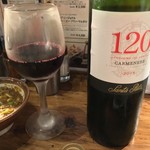 串焼 文福 - ワインはいつもの廉価なモノ