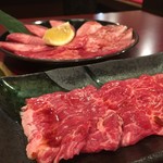 Wagyuu Sumibi Yakiniku Kankoku Ryourijirobe Ageo Ten - ハラミとじろべセット？の肉！どれも割と安くておいしかった！