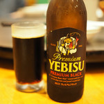 芝蘭 - エビスの黒は美味い。中華にも合うビール。