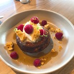 Pure South Dining - ①Hotcake Pyengana Dairy cream,maple,vanilla,honeycomb,Burlington Farm berries 22$