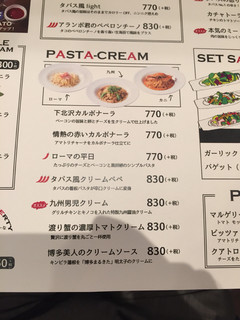 h Tapas&Tapas - パスタは基本的に1000円以下