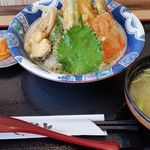 うおしん - 2017/5/18 特製天丼セット880円