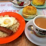 Luen Wah Cafe 聯華茶餐廳 - 鮮油餐飽、腸仔蛋公仔麺、奶茶
