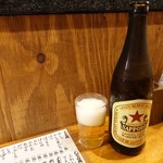 やきとん よし田 - 瓶ビール550円