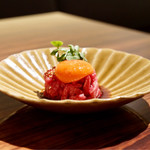 炭火焼肉KINOE - 神戸牛ユッケ 