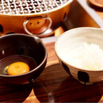 h Yakiniku Yoshimi - ご飯と玉子