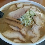 長尾中華そば - 煮干し手もみ大、バラチャーシュートッピング