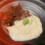 Harumiya - 信州牛のしぐれ煮と生湯葉