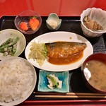 茶酒房 やまぶき - 鯖味噌 ランチ680円