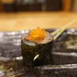 鉄板神社 - ☆鯵冷やし串(^_-)-☆☆