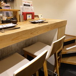 鉄板神社 - ☆カウンター席はこんな感じです(#^.^#)☆