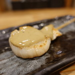 鉄板神社 - ☆貝柱蟹味噌焼き(*^。^*)☆