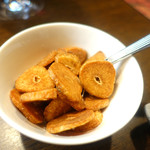 ステーキハウス キッチンリボン - ガーリックチップ美味しい(^^)