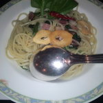 オールドサルーン1934 - ホウレン草とベーコンのアーリオオーリオパスタ　【　２０１１年２月８日　】