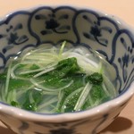 鮨 あらい - のれそれハマグリ出汁