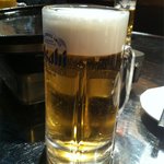 Kankokutei Ton'Ya - 生ビールで乾杯！