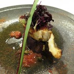 ラ ヴィオレッタ - 師崎産天然すずきのグリル　焦がしバターとフレッシュトマトソース