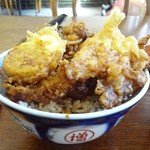 Masudaya - 天丼(横から)