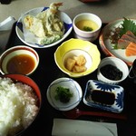 かんぽの宿 - 天ぷら定食1700円