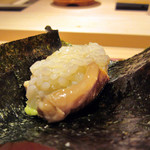 祇園 鮨 忠保 - 9】穴子ツメ海苔巻き 柚子風味(昼のおきまりコース) ※絶品