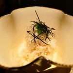 野嵯和 - 毛蟹・サマートリュフ・寿司飯・三つ葉・海苔