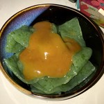 素うどん 四國屋 - 味噌こんにゃくサービス