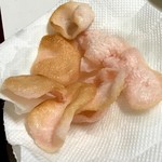 素うどん 四國屋 - 手作りの揚げ煎餅 サービス