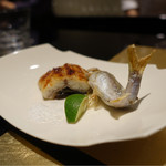 野嵯和 - 焼き物：子鮎 琵琶湖 天然うなぎ