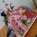 みなと市場 小松鮪専門店 - 限定「鮪頭定食」 しゃぶしゃぶ付きで�