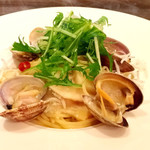 創作イタリアン Gemelli - 大粒あさりと筍のスパゲッティーニ 釜揚げシラスのせ