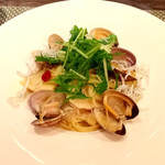 創作イタリアン Gemelli - 大粒あさりと筍のスパゲッティーニ 釜揚げシラスのせ