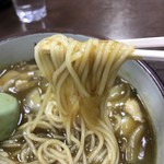 は満長 - 【2017年03月】カレー南、麺のアップ。