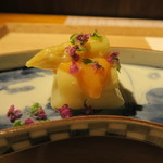 まる富 - 29年5月　白アスパラ黄味酒盗