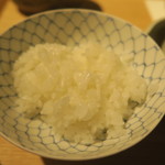 まる富 - 29年5月　鯵ごま茶漬の白飯