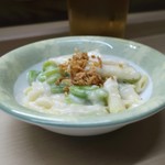 家庭料理 小川 - そら豆・枝豆・ホワイトソースペンネ