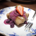 欧風バル・マザン - ランチデザートのクレープ