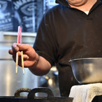 太鼓判亭 - 目の前で天ぷらに。