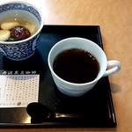 京とうふ藤野本店/TOFU CAFE FUJINO - おとふ白玉あんみつ、丹波黒豆珈琲