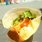 しろくまのクレープ - 50番 チーズスモークチキン400円