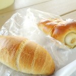 どんぐり - ちくわパン151円 塩パン86円