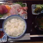 旬菜・旬魚 なかむら - 刺身盛り定食(800円)