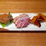 酒肴三種盛り 500円