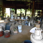 芦屋釜の里 - 工房内