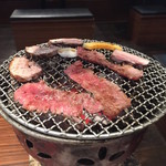 67282621 - 【ランチ】焼肉＆サムギョプサル定食 1480円(税込)