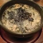 北海道イタリアン居酒屋 エゾバルバンバン - 牡蠣と岩のりのアヒージョ