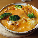 ピザハウス　こっぺ - 濃厚なトマトクリームスープと餅とスパゲッティのハーモニー